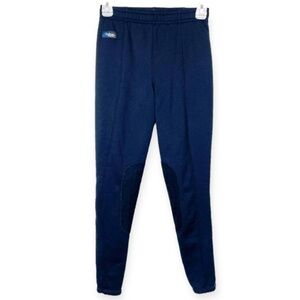 Irideon Stretch Knee Patch Breeches Fleece Lined Black Kids Medium